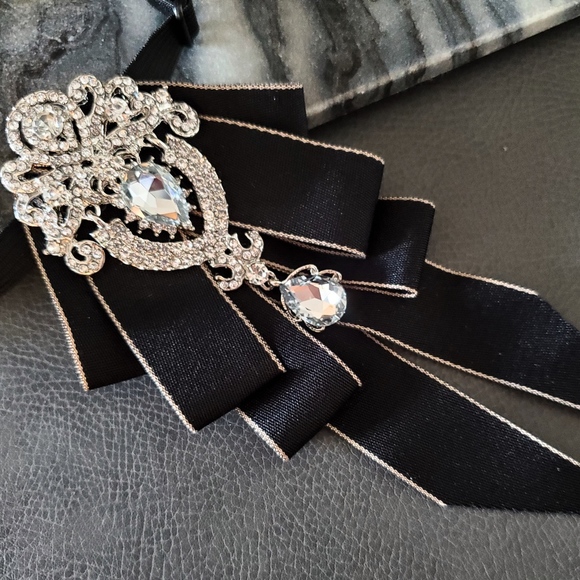 NEW England Prince Crystal Bow tie Groom wedding - Picture 3 of 8